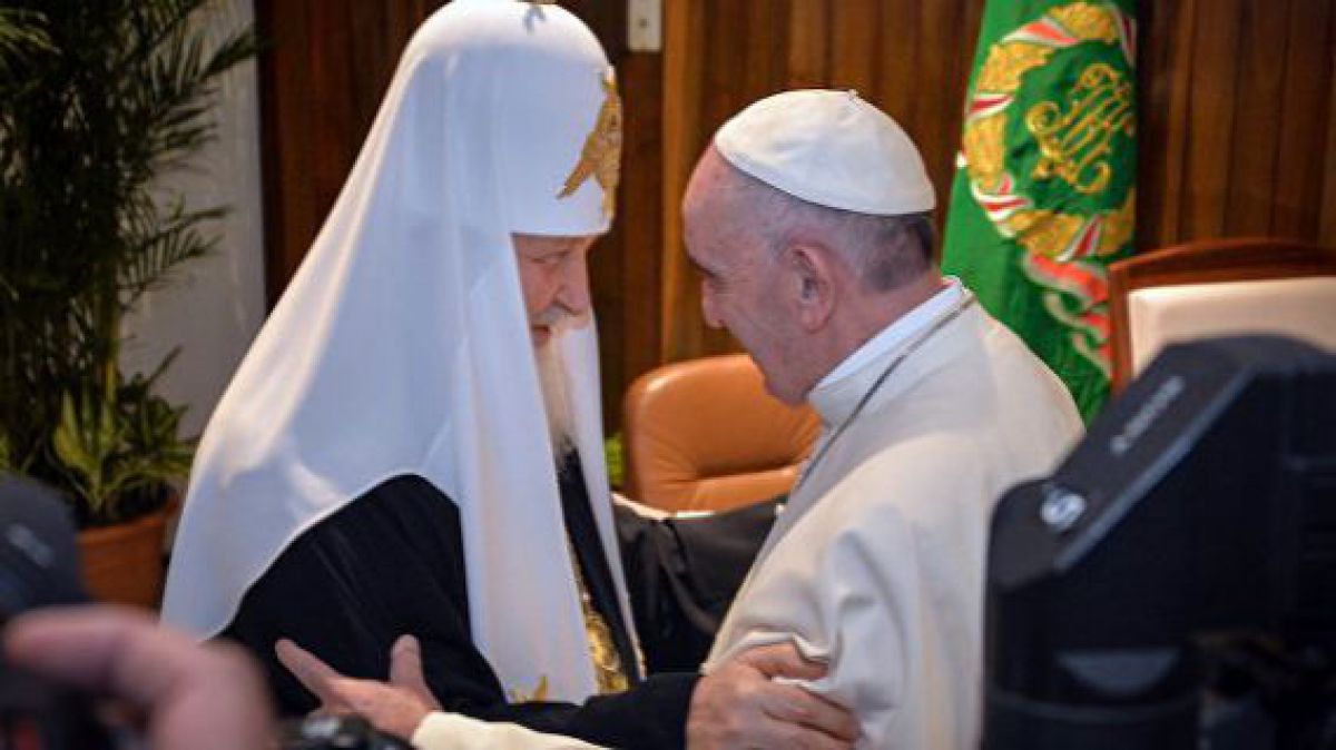 Papa Francisc și Patriarhul Kirill au semnat o declarație comună