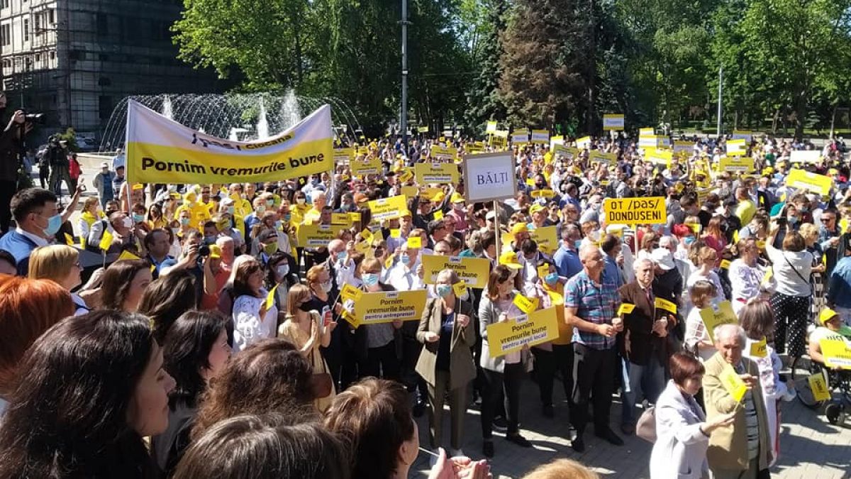 PAS s-a lansat în campanie, conduși de imaginea președintei țării: „În frunte cu Maia Sandu, s-a format partidul” (VIDEO)