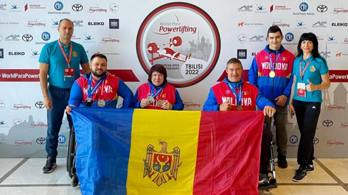 Performanțe pentru sportivii paralimpici din R. Moldova la Campionatul European de Para Powerlifting. Tot lotul național s-a ales cu medalii (FOTO)