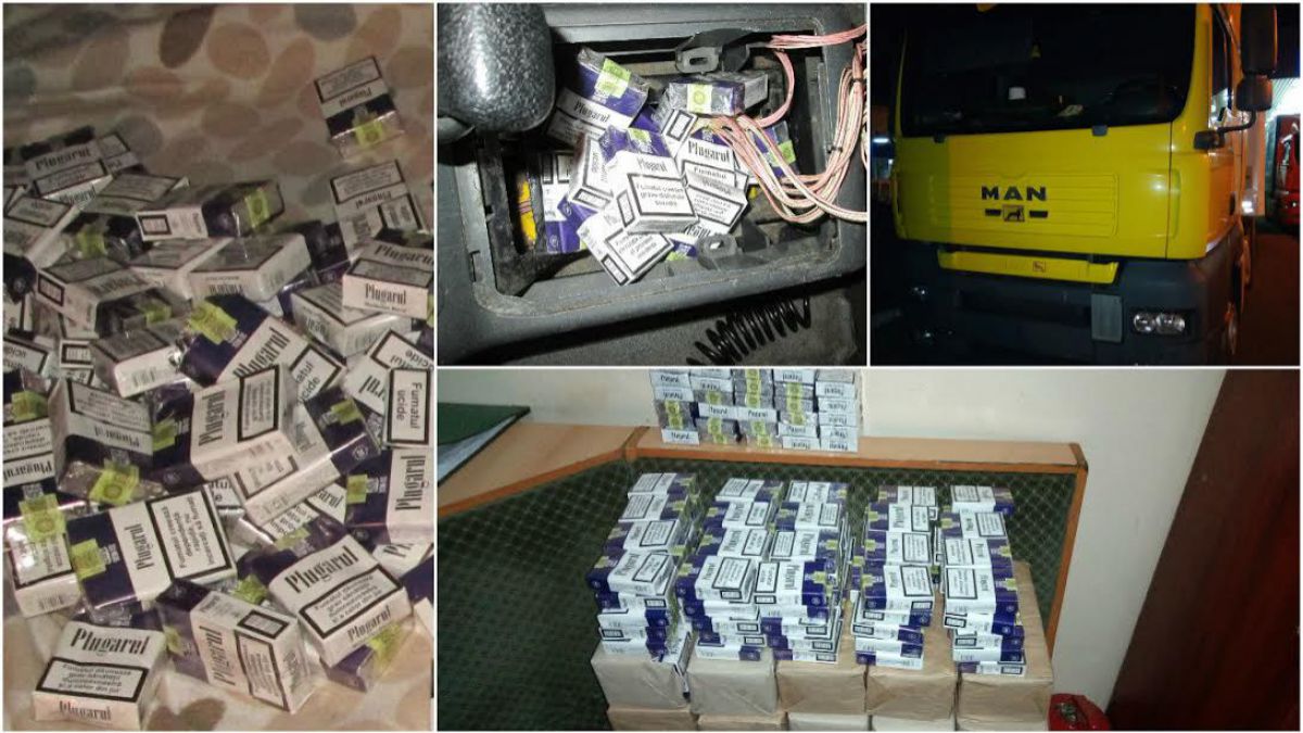 Peste 15 000 de țigarete nedeclarate, depistate de vameși la frontiera moldo - română