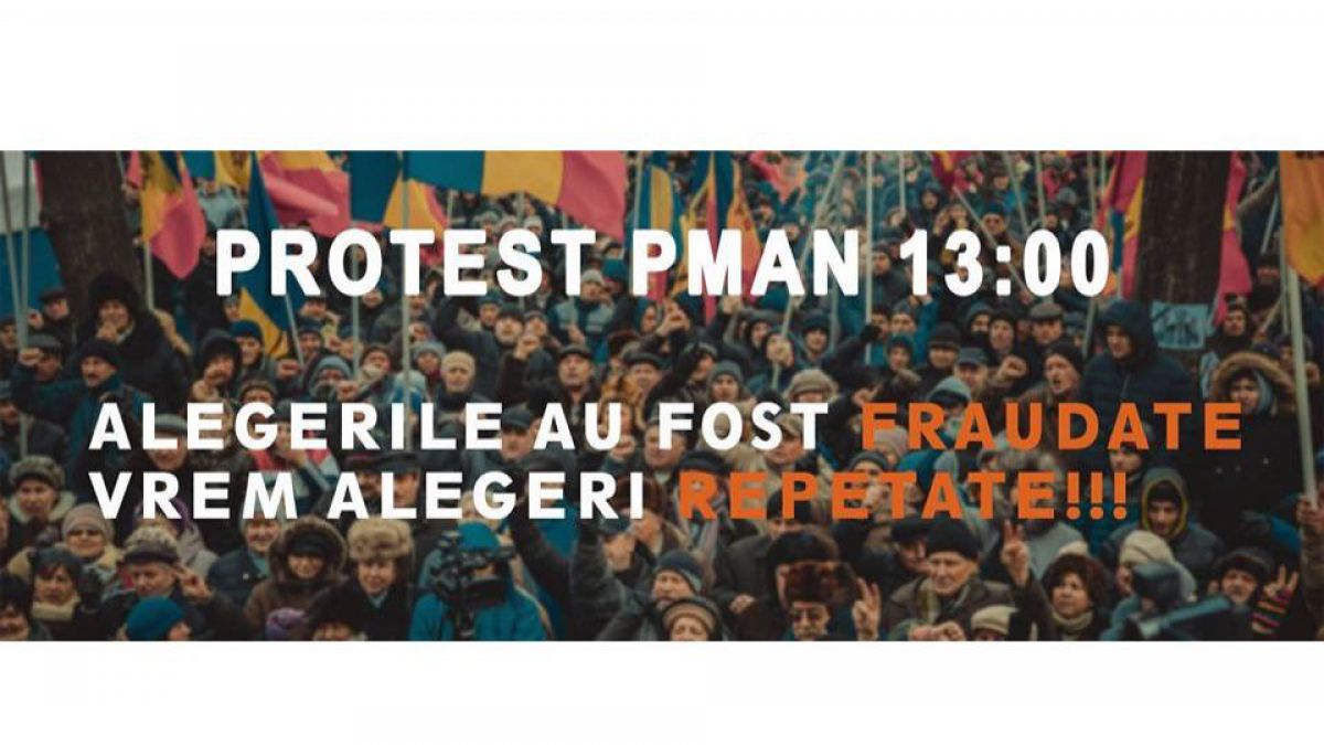 Vor alegeri repetate! La ora 13:00 va avea loc un protest de amploare în PMAN