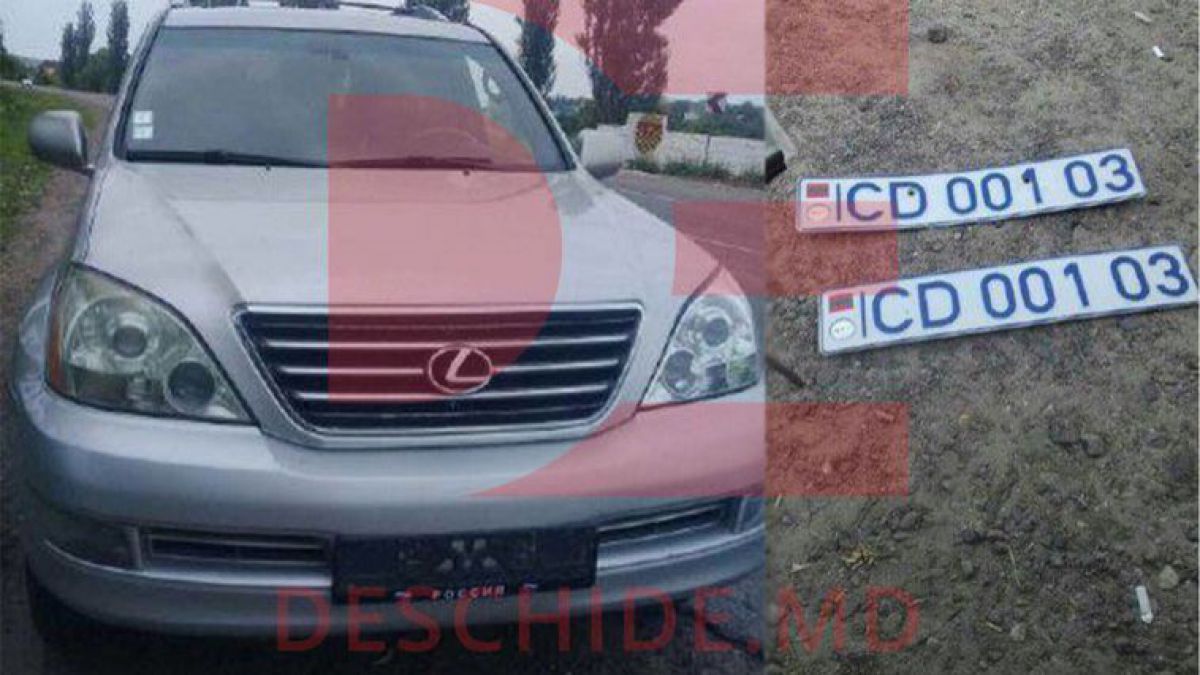 Poliția a lăsat fără numere de înmatriculare pretinsul ministru de externe de la Tiraspol