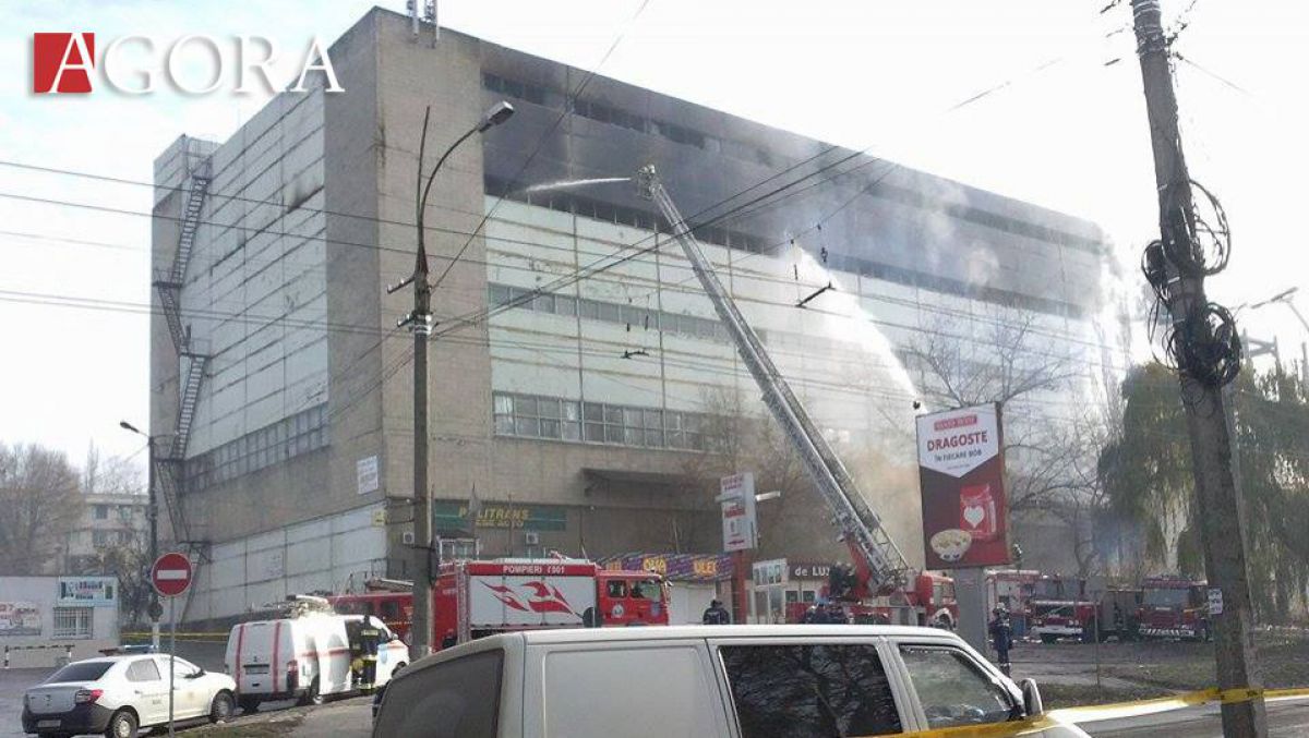 Pompierii au localizat incendiul din sectorul Ciocana