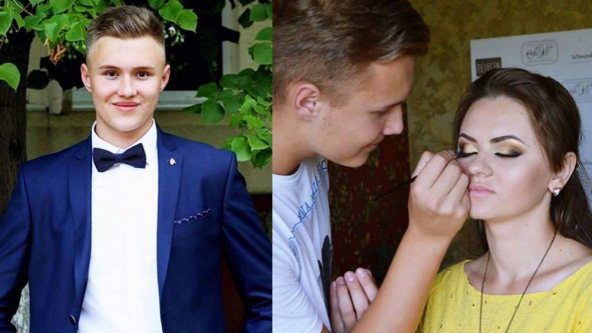 Povestea tânărului care la numai 16 ani machiază și coafează asemeni unui profesionist