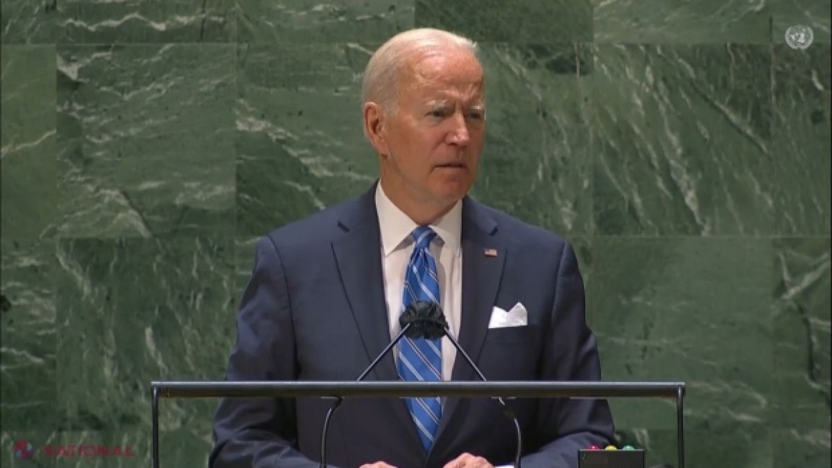 Președintele american, Joe Biden de la tribuna Adunării ONU: „Lumea democratică e pretutindeni, (...) trăiește în moldovenii mândri”
