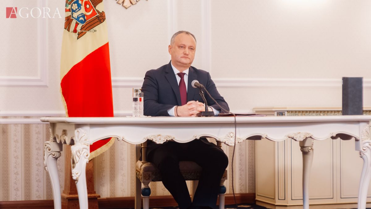 Președintele Dodon dezvăluie ce salariu are: Vine pe card!