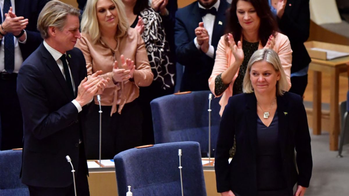 Prima femeie premier din istoria Suediei, votată pentru a doua oară în mai puțin de o săptămână la șefia Guvernului