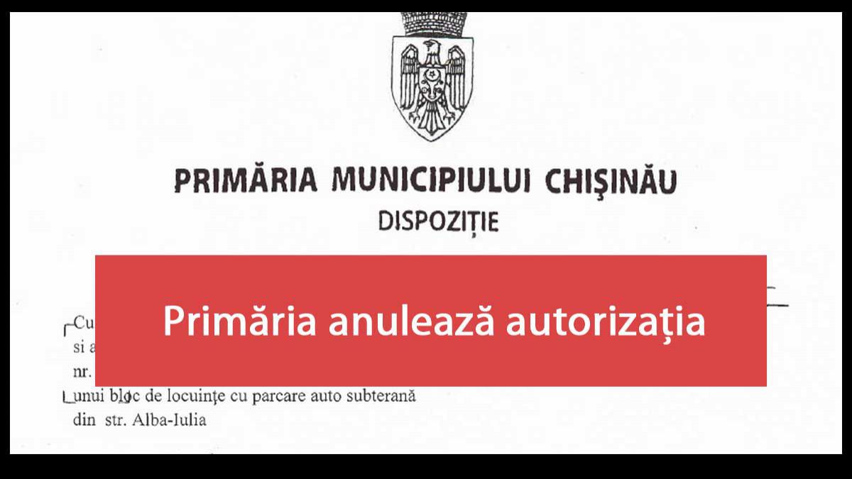 Primăria Capitalei a anulat azi actele care autorizau construcția de pe str. Alba Iulia 113