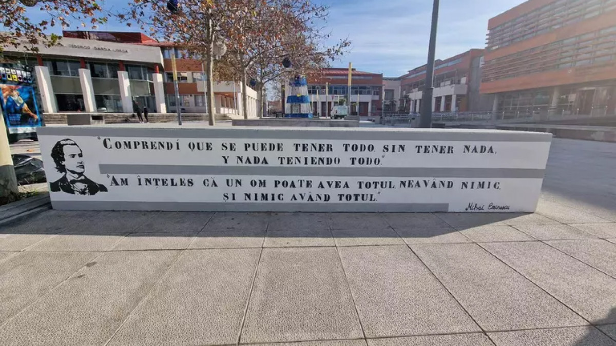 Primul monument din Spania dedicat lui Eminescu, inaugurat de ziua poetului, într-un oraș locuit de mii de români