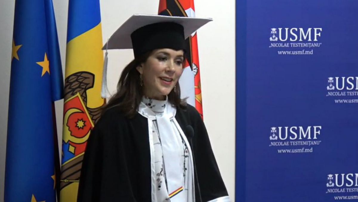 Prințesa Moștenitoare Mary a Danemarcei a fost decorată cu titlul onorific Doctor Honoris Causa al USMF
