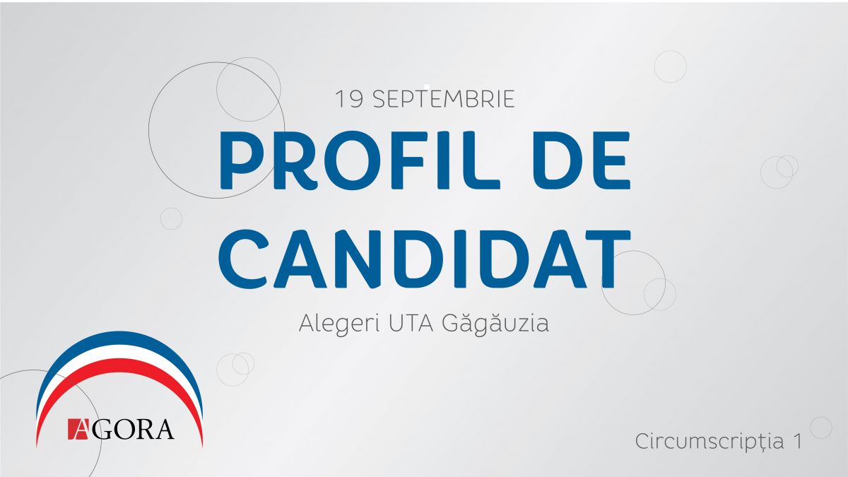 Profil de candidat | Circumscripția Nr. 1 Comrat. Află cine sunt candidații la funcția de deputat în Adunarea Populară