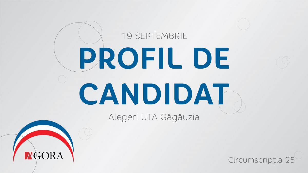 Profil de candidat | Circumscripția Nr. 25 Chiriet-Lunga. Află cine sunt doritorii de a reprezenta locuitorii acestui sat în Adunarea Populară a Găgăuziei