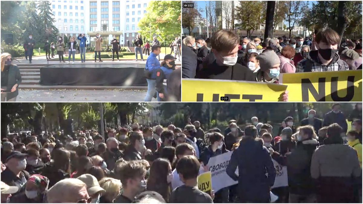 Protestul organizat de socialiști în fața Parlamentului: „Spune NU dictaturii”. UPDATE. Batrîncea: „Legea nu trebuie să servească pe cei de la putere”(LIVE)