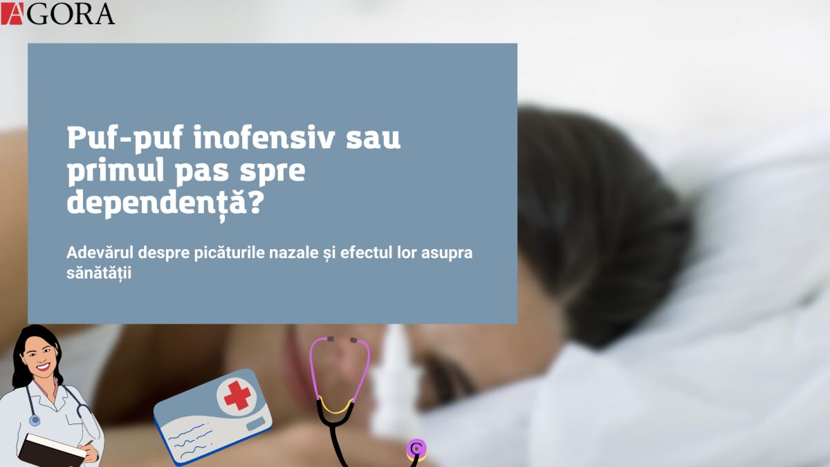 Puf-puf inofensiv sau primul pas spre dependență? Adevărul despre picăturile nazale și efectul lor asupra sănătății
