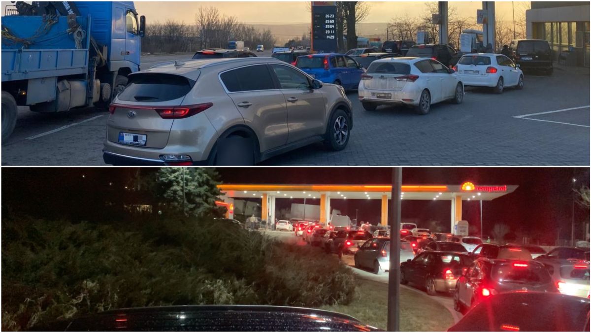 Rânduri la stațiile PECO din Chișinău. Unele benzinării vând cantități limitate per mașină. UPDATE: Motivul cozilor ar fi scumpirile carburanților (FOTO/VIDEO)