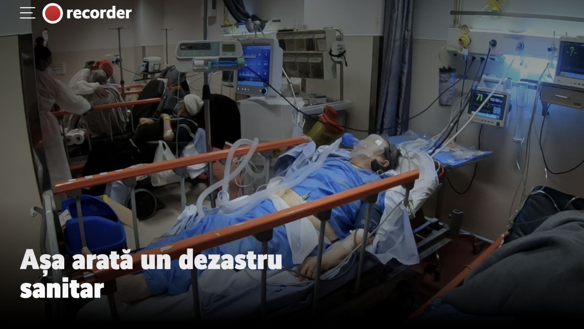 Reportaj Recorder prezintă dezastrul sanitar din România: Medici la limita puterilor și pacienți tratați pe scaune (VIDEO)