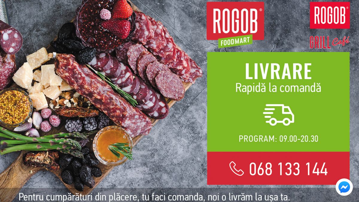 Toate produsele preferate ROGOB sunt acum online și cu livrare rapidă în raza orașului Chișinău