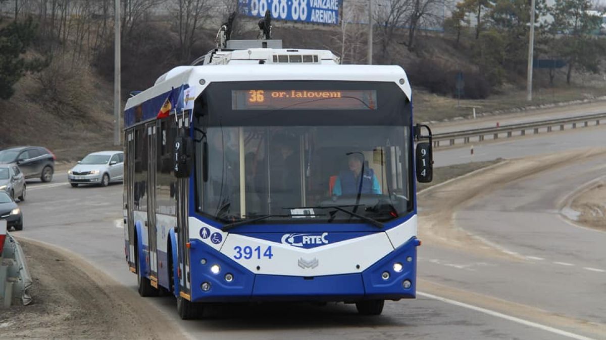 Ruta troleibuzului care merge la Ialoveni va fi prelungită cu trei kilometri, până la ieșirea din localitate