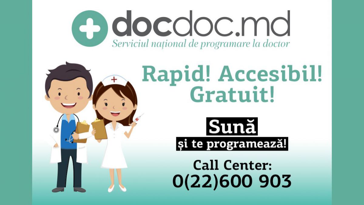 S-a lansat primul Serviciu național de programare la doctor – DOCDOC.MD!