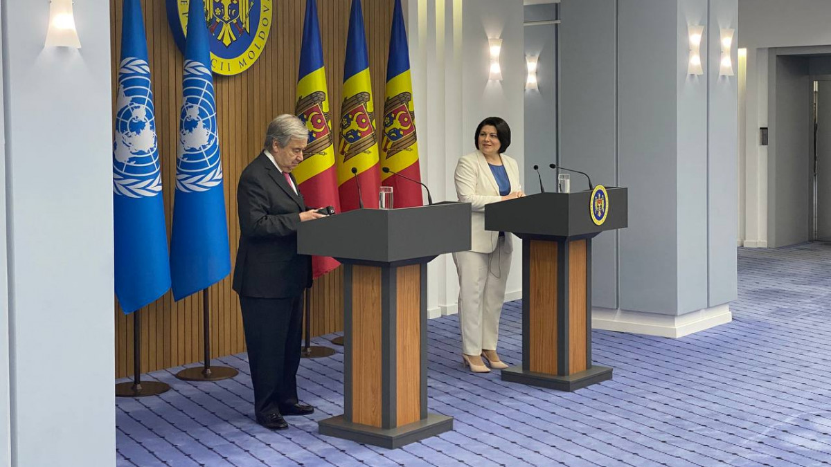 Secretarul general al ONU: „Moldova- cel mai fragil vecin al Ucrainei a primit cel mai mare număr de refugiați raportat la populația sa”