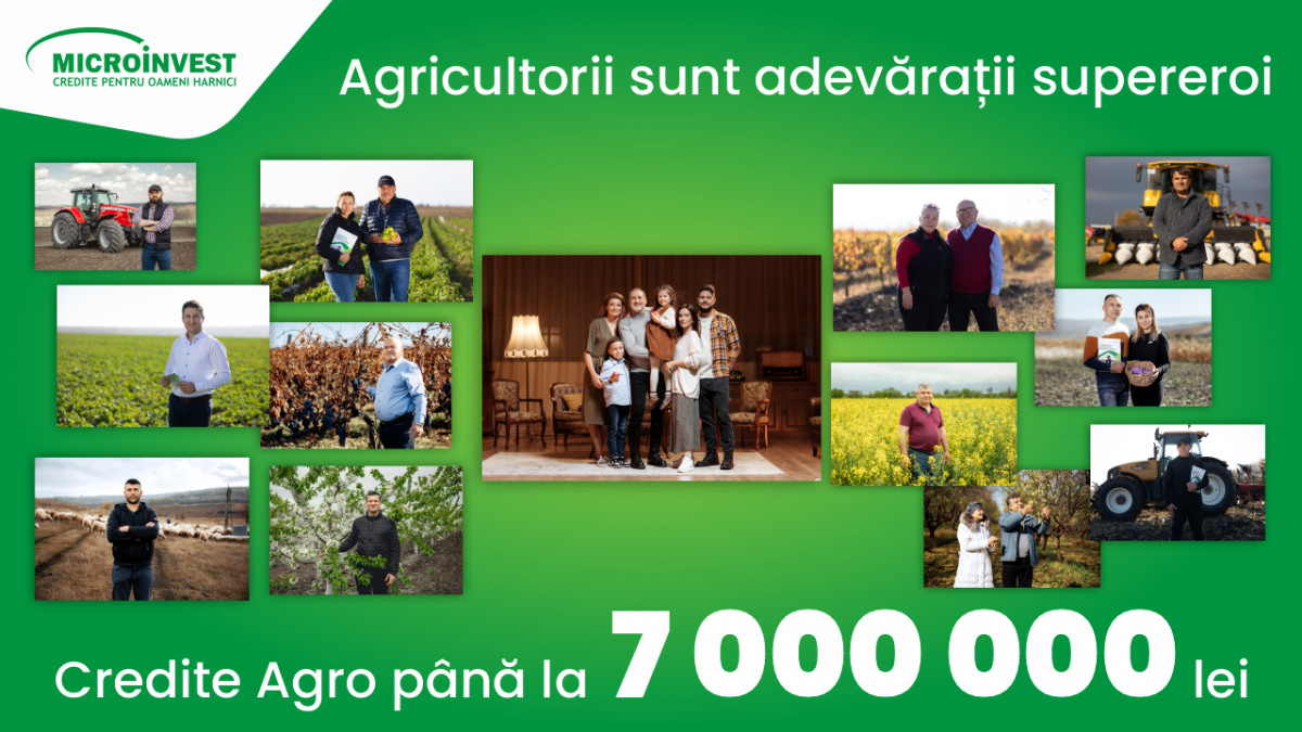 Microinvest susține agricultorii din Moldova cu CREDITE AGRO de până la 7 000 000 lei