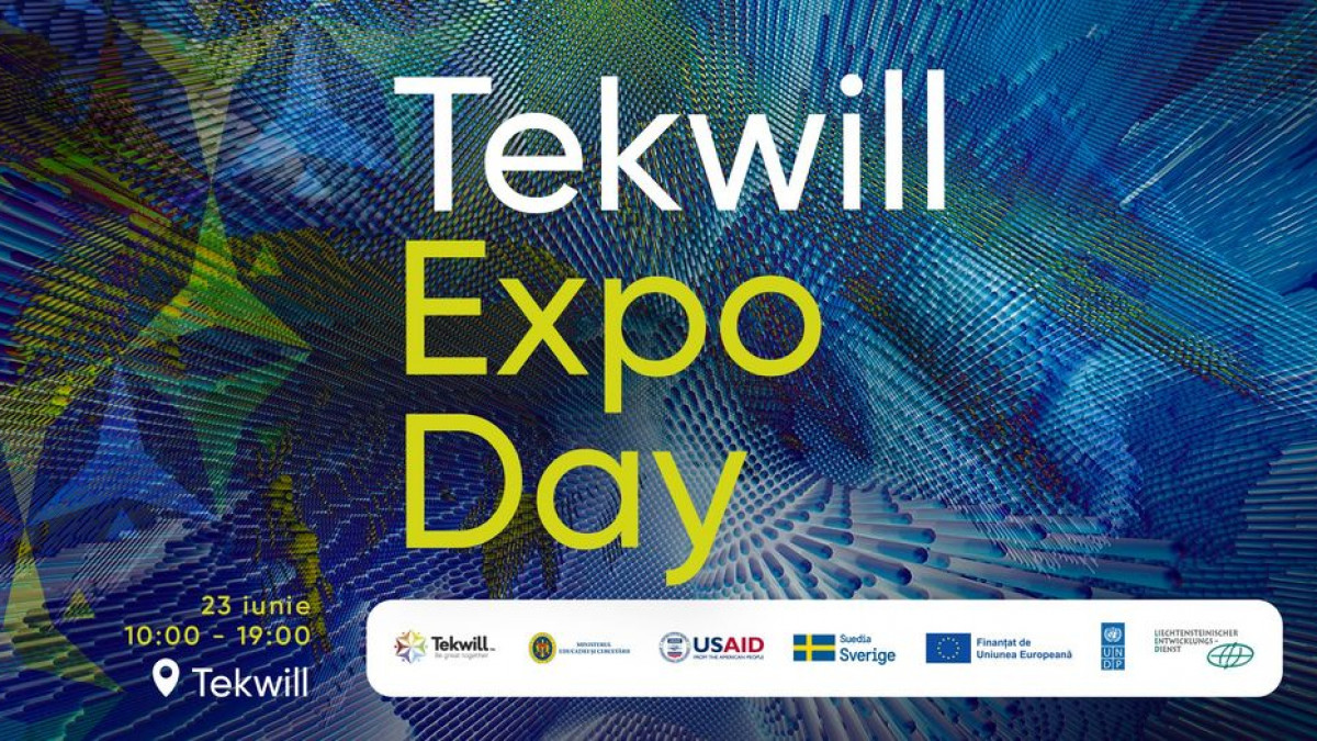 Tekwill Expo Day își deschide larg ușile pentru toți pasionații de IT. Roboți, drone, realitate virtuală și ateliere de formare - toate într-un singur loc