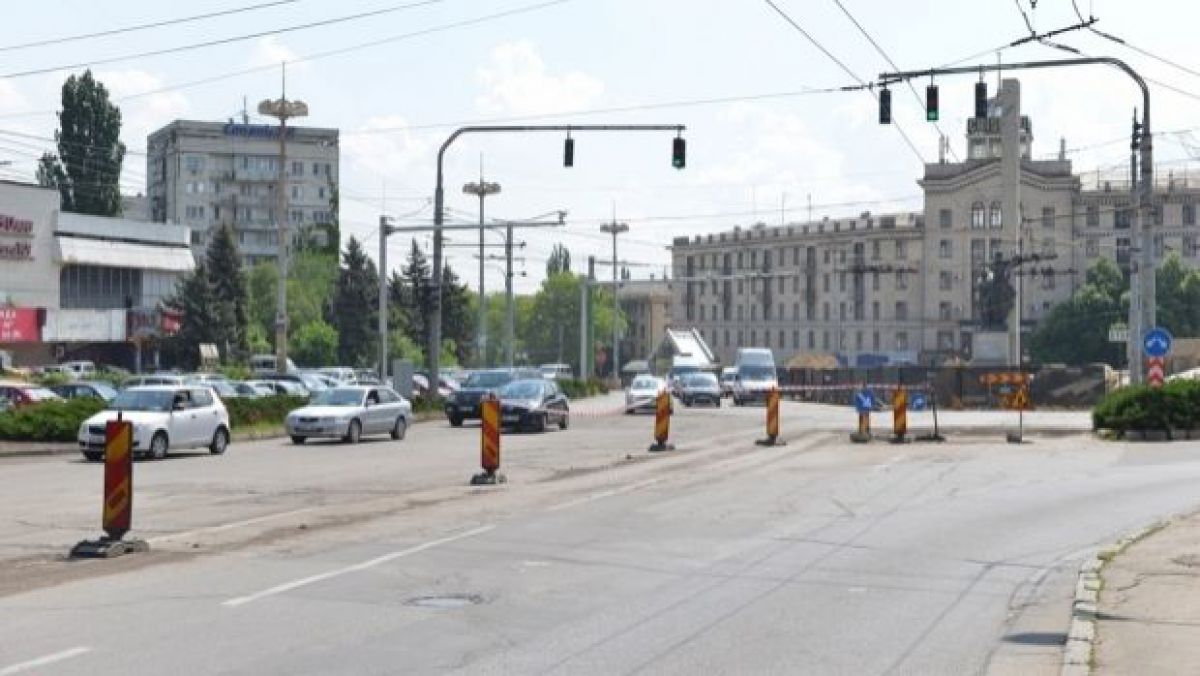 Timp de o zi, bulevardul Ștefan cel Mare va fi închis între străzile Ismail și Ciuflea