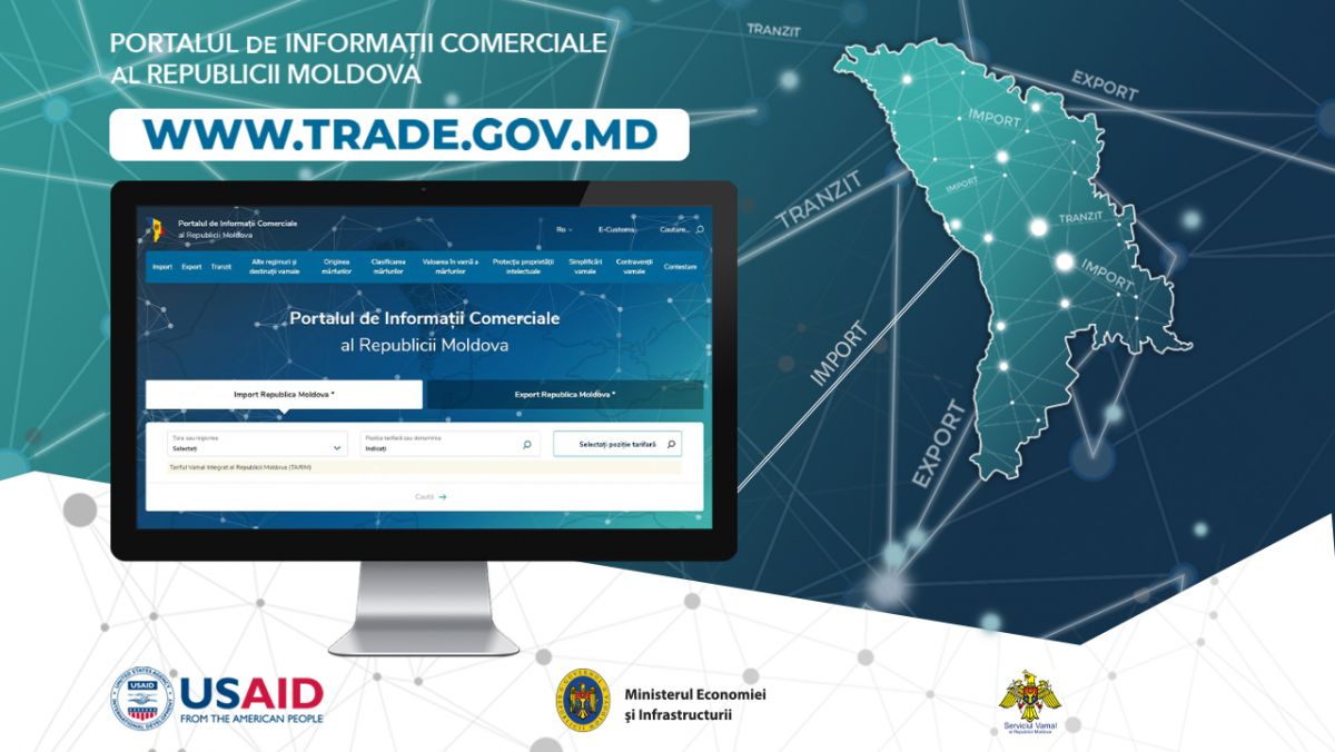 Toată informația necesară pentru comerțul extern al Moldovei, la un click distanță