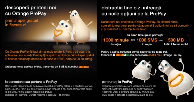 Trăieşte aventura cu Orange PrePay. Descoperă noii prieteni Millidge şi Doig