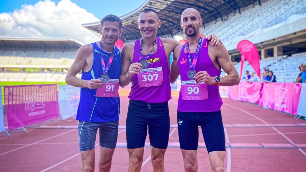 Trei alergători din Moldova au ocupat locurile de frunte la Maratonul de la Cluj-Napoca, România