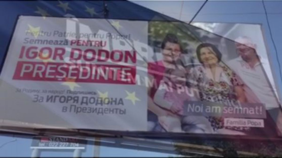 VIDEO. În spatele PSRM se află PD ... pe un panou electoral