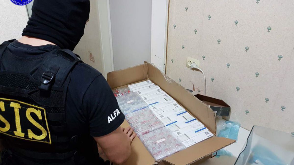 VIDEO. Anabolizanți în valoare de 10 mln lei confiscați de SIS și Procuratură