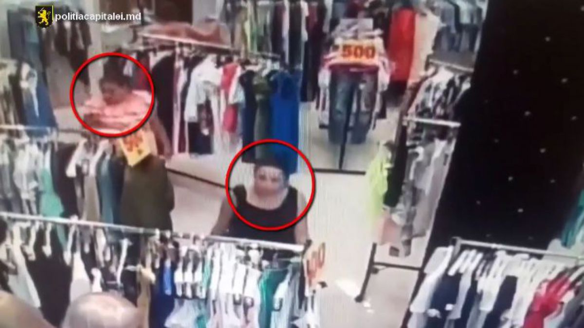 VIDEO. Au furat o rochie dintr-un centrul comercial din Capitală. Două femei, căutate de oamenii legii
