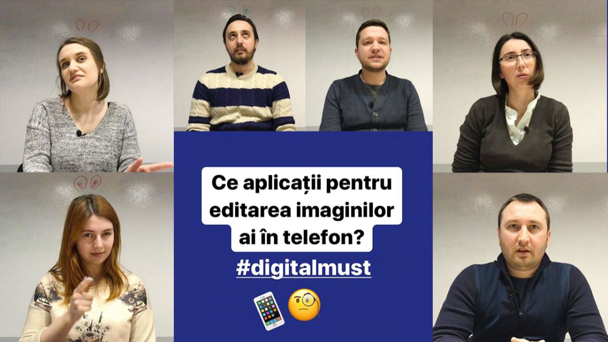 VIDEO. Ce aplicații pentru editarea imaginilor au în telefoane angajații AGORA și AdCenter