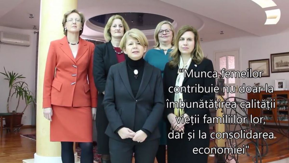 VIDEO. Cinci ambasadoare au felicitat femeile din Republica Moldova