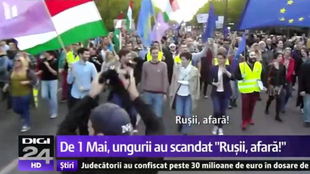 VIDEO. De 1 mai, ungurii au scandat „Rușii, afară!”