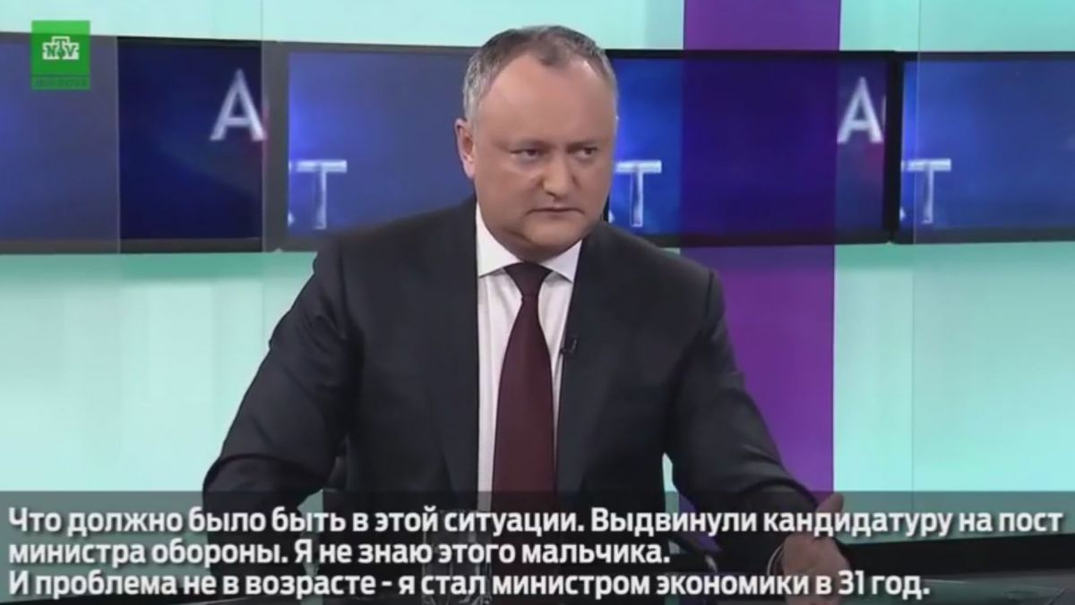 VIDEO. Dodon, despre Sturza la Apărare: „Dacă știi că nu pricepi nicio boabă, unde te bagi? O să te dai de rușine”