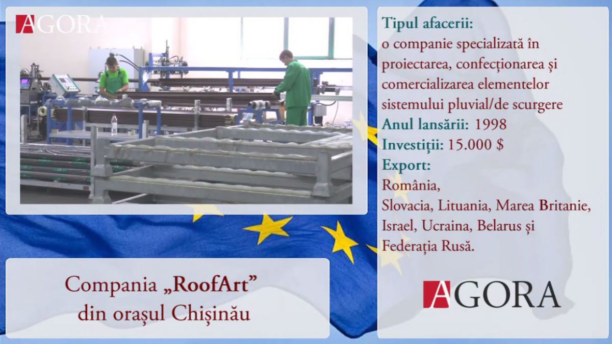 VIDEO. „Europa pentru tine”. Istoria companiei din Moldova care confecționează elemente pentru sistemul pluvial