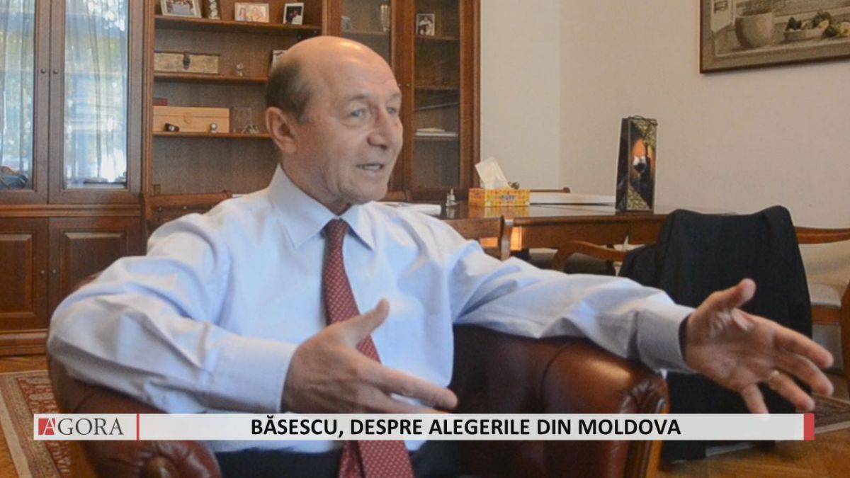 VIDEO. Interviu cu Traian Băsescu despre alegerile din RM: Plahotniuc reprezintă toxicitatea maximă pentru un stat de drept
