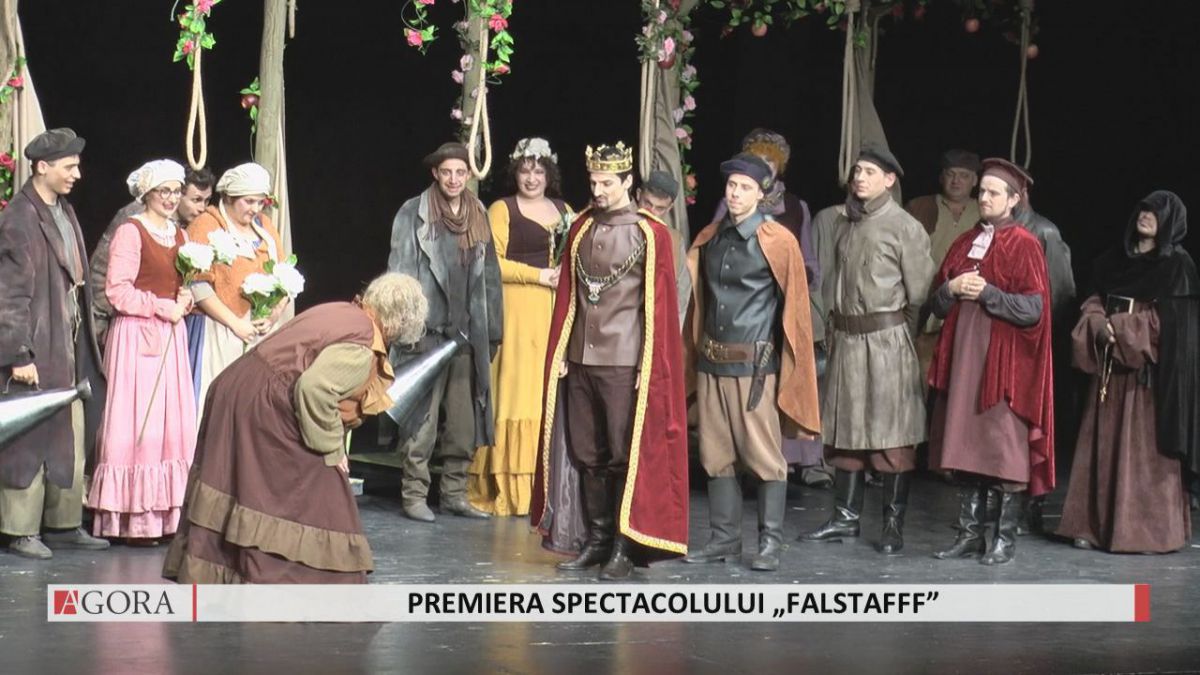 VIDEO. La Teatrul Național „Eugen Ionesco” a avut loc premiera spectacolului „Falstaff”