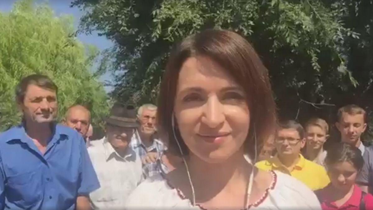 VIDEO. Maia Sandu celebrează Independența în satul în care a obținut 95% la prezidențiale. Mesajul liderei PAS