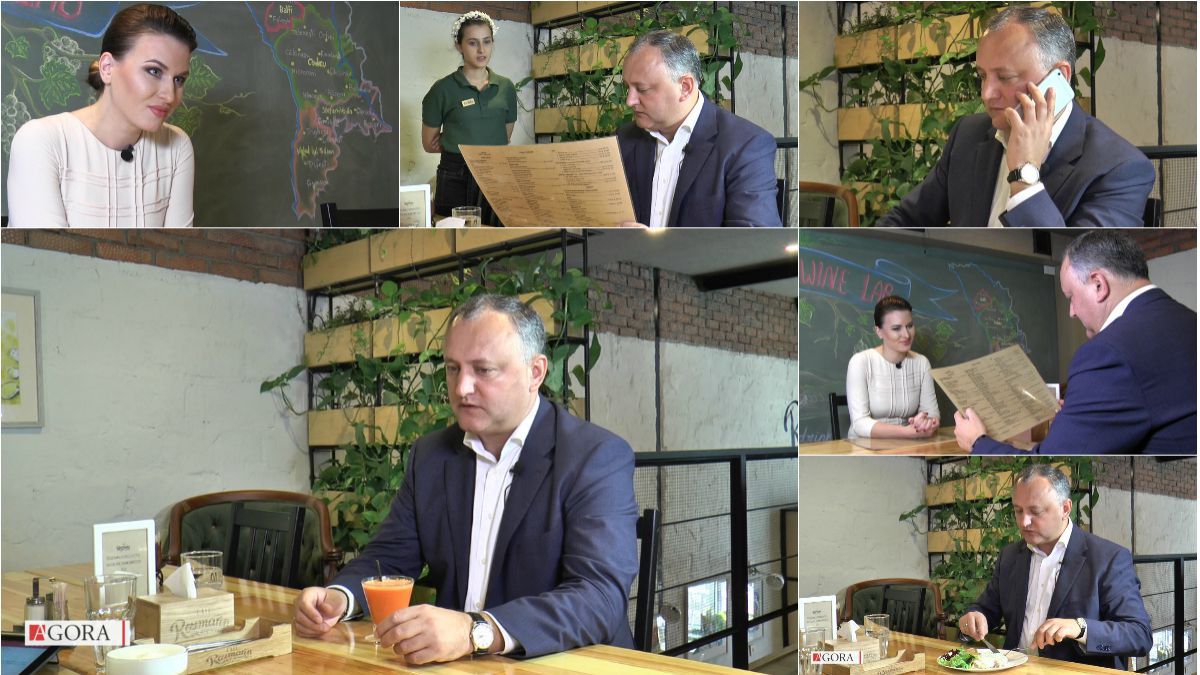 VIDEO. „Prânz cu președintele”. Igor Dodon despre cum Occidentul ne transformă în „republică bananieră” și revenirea Istoriei Moldovei în școli