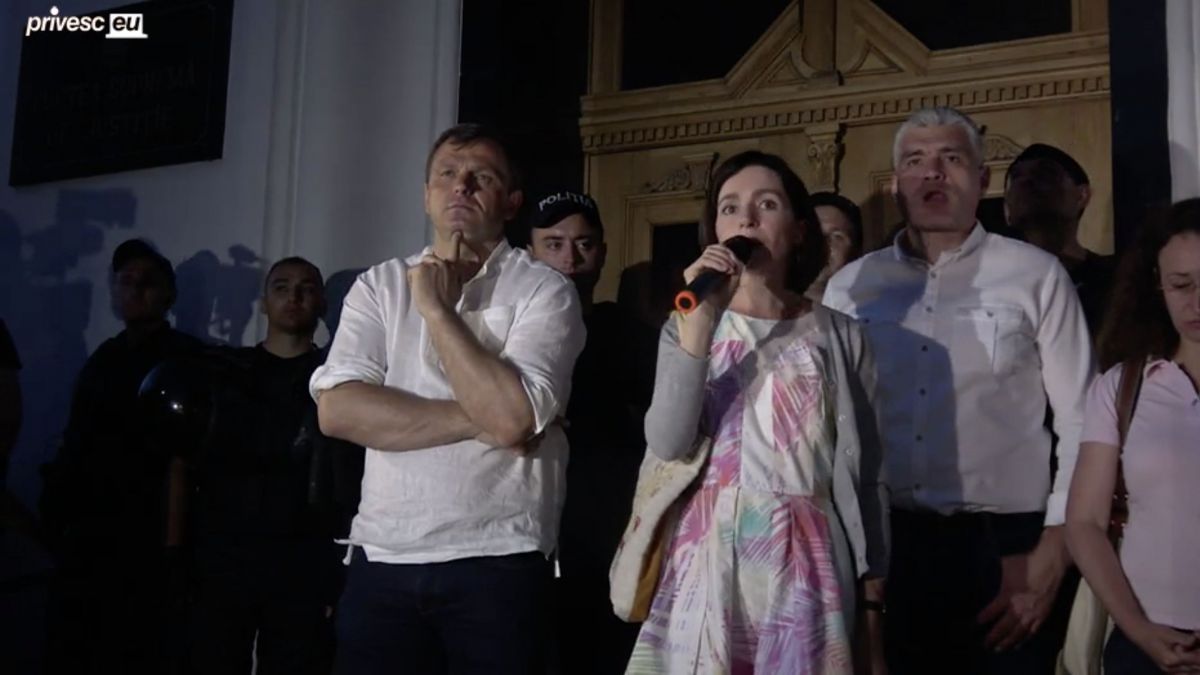 VIDEO. Sandu și Năstase anunță crearea unui Comitet de rezistență națională: „Vă așteptăm la 7:30 la Primărie”