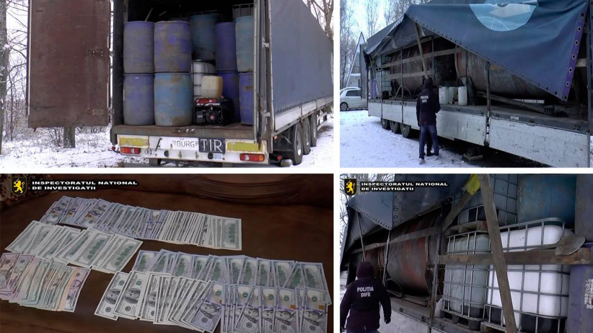 VIDEO. Schemă de contrabandă cu alcool etilic. Prejudiciul adus se estimează la circa 2 800 000 lei