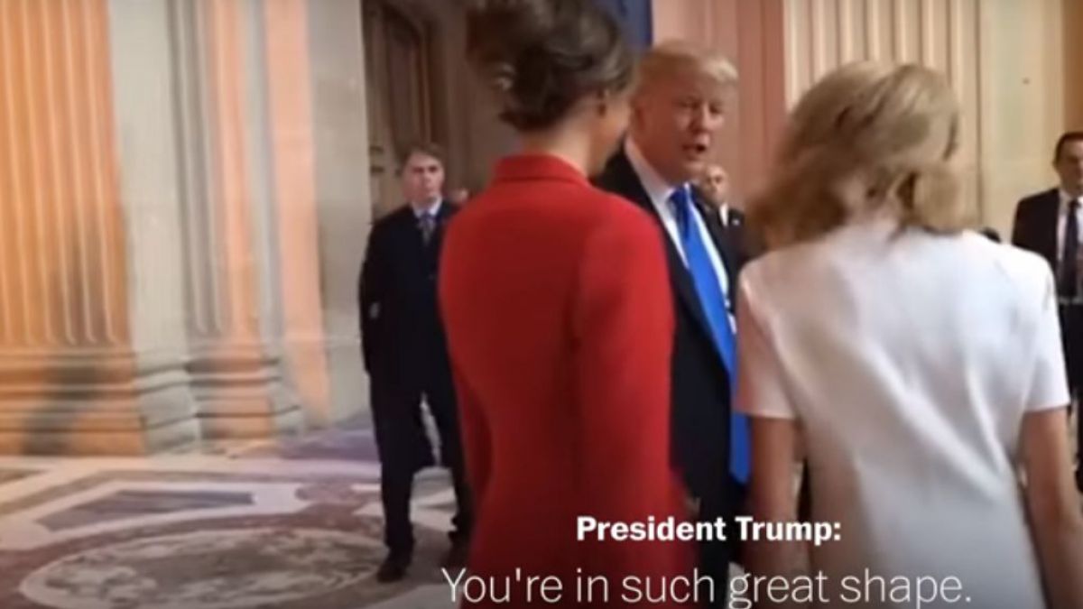 VIDEO. Trump, înregistrat în timp ce o complimenta pe soția președintelui Macron: „Știi, te menții foarte bine”