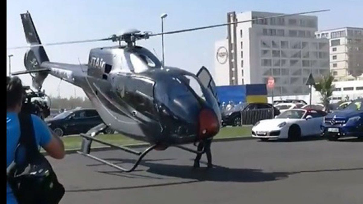 VIDEO. Un elicopter privat care se îndrepta spre un club de lux din Mamaia a pus în pericol siguranța mai multor oameni