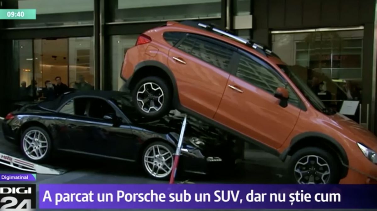 VIDEO. Un valet a parcat un Porsche sub o altă mașină