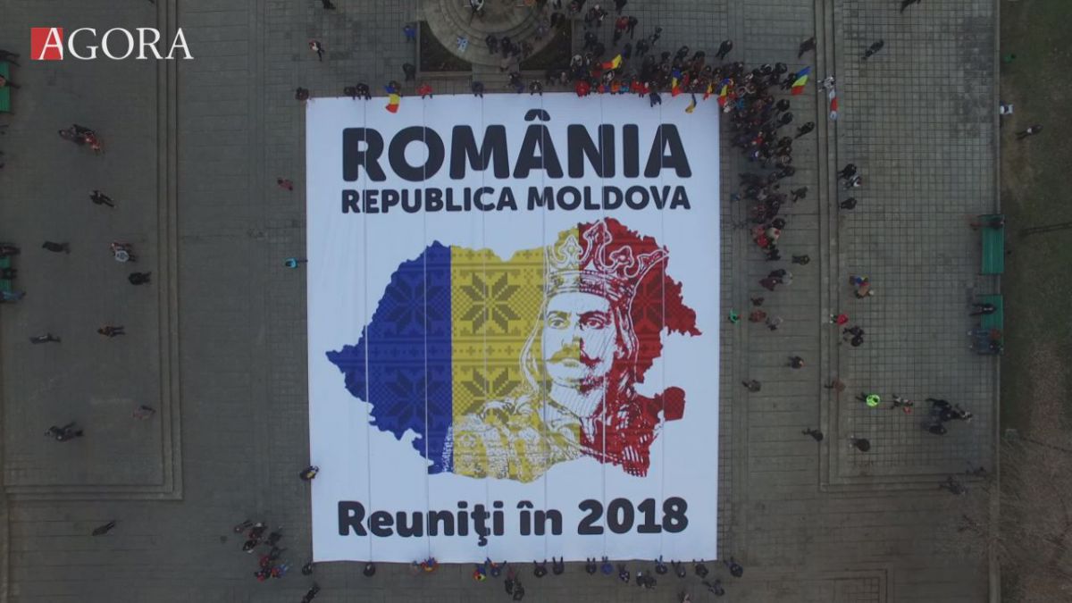 VIDEO. „Unirea va avea loc în 2018”. Cum a fost sărbătorită Ziua națională a României la Chișinău