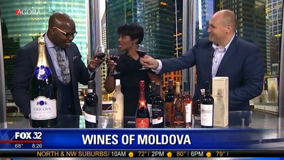 VIDEO. Vinul moldovenesc, degustat la postul televizat american Fox 32 din Chicago