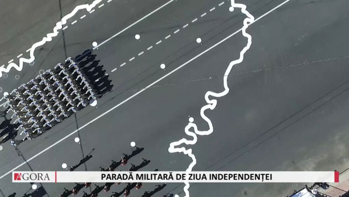 VIDEO cu DRONA! Parada militară organizată de Ziua Independenței Republicii Moldova 